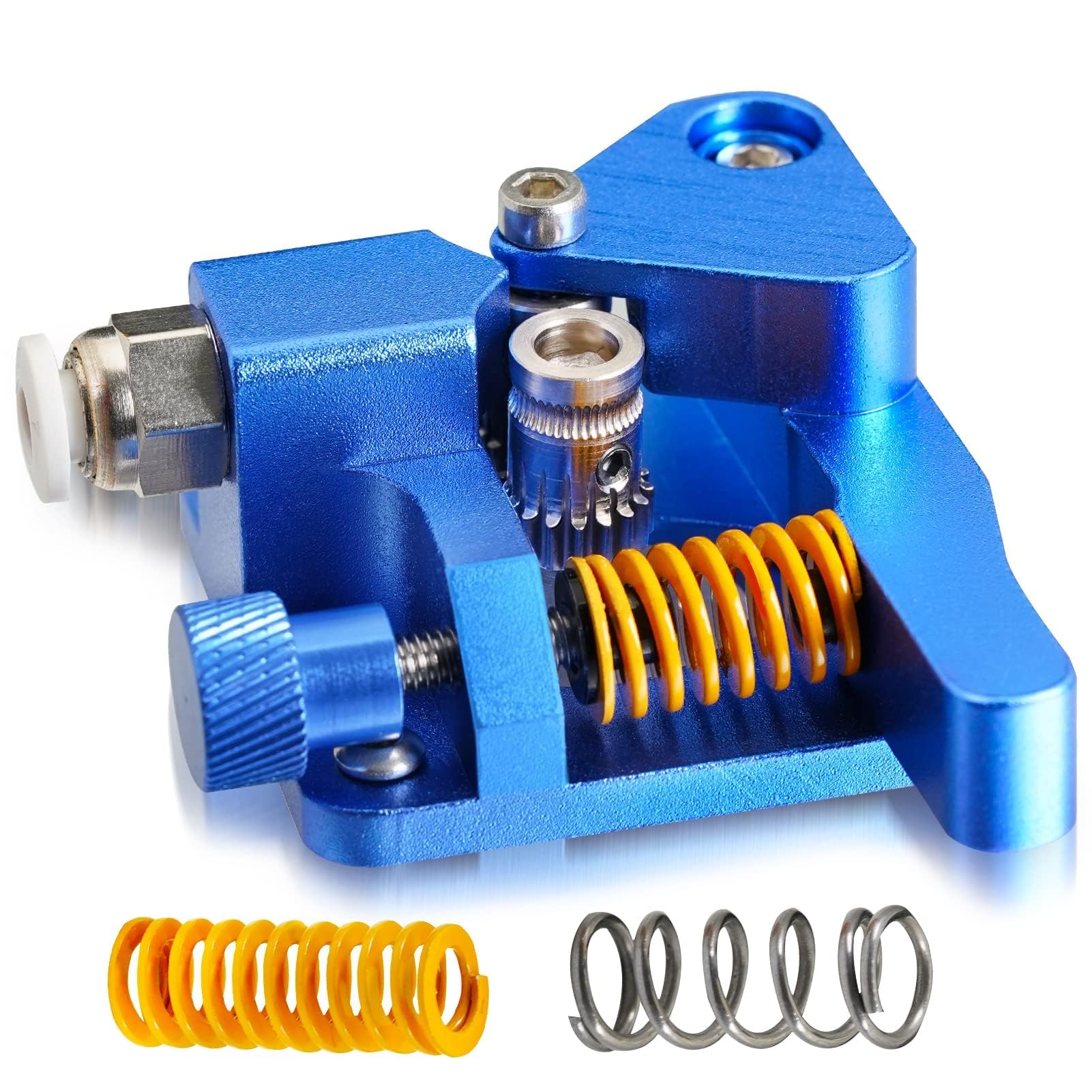 Photo 1 of 5Aplusreprap Ender-3 Dual-Gear Gear Extruder Upgrade, with High Precision Hardened Steel Gears for Creality Ender 3 V2, Ender 5/3 Pro/3-Max, CR10 3D Printers, Stable and Durable, Easy to Install, Blue