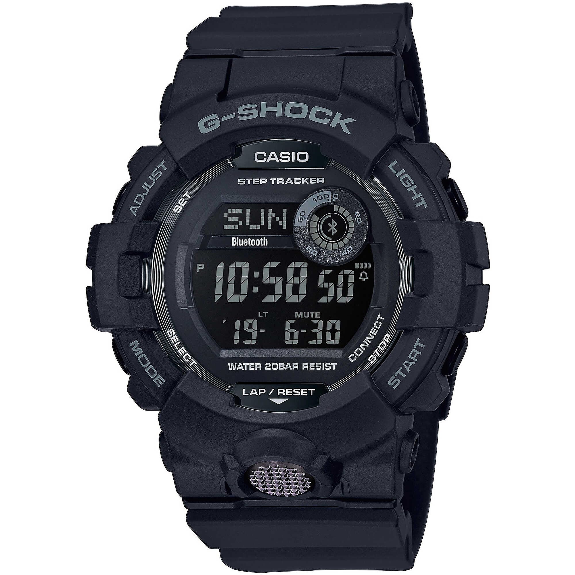 Casio Mens Quartz Watch, digital Display and Resin Strap GBD-800-1BER