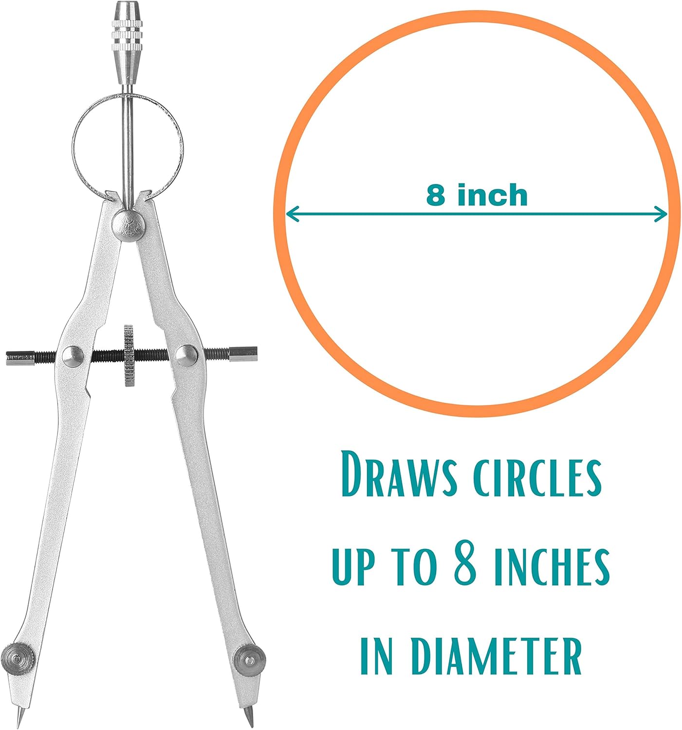 Mr. Pen- Compass for Geometry, Extra Lead, Metal Compass, Professional Compass, Compass Drawing Tool, Drawing Compass, Drafting Compass, Compass for Students, Compass for Woodworking, Compass Geometry : Office Products
