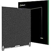 Creality Official K2 Plus Build Plate, 370x370mm Textured PEI Sheet Magnetic Flexible Removable Spring Steel Printing Plate 3D Printer Bed Plate (Without Magnetic Base)