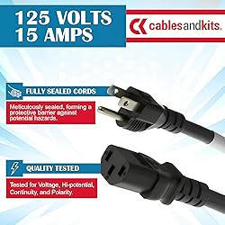 Cables and Kits - Heavy Duty AC Power Cord 6ft