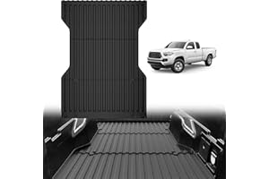 TripleAliners Truck Bed Mat Compatible with 2005-2023 Toyota Tacoma Accessories 6FT Vehicle Bed Mat Perfectly Flush All Weath