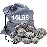 Black Lava Rocks for Fire Pit,2"-3" Natural Lava Stones, Black Lava Rocks for fire Pit and Fireplace(10 Pound)