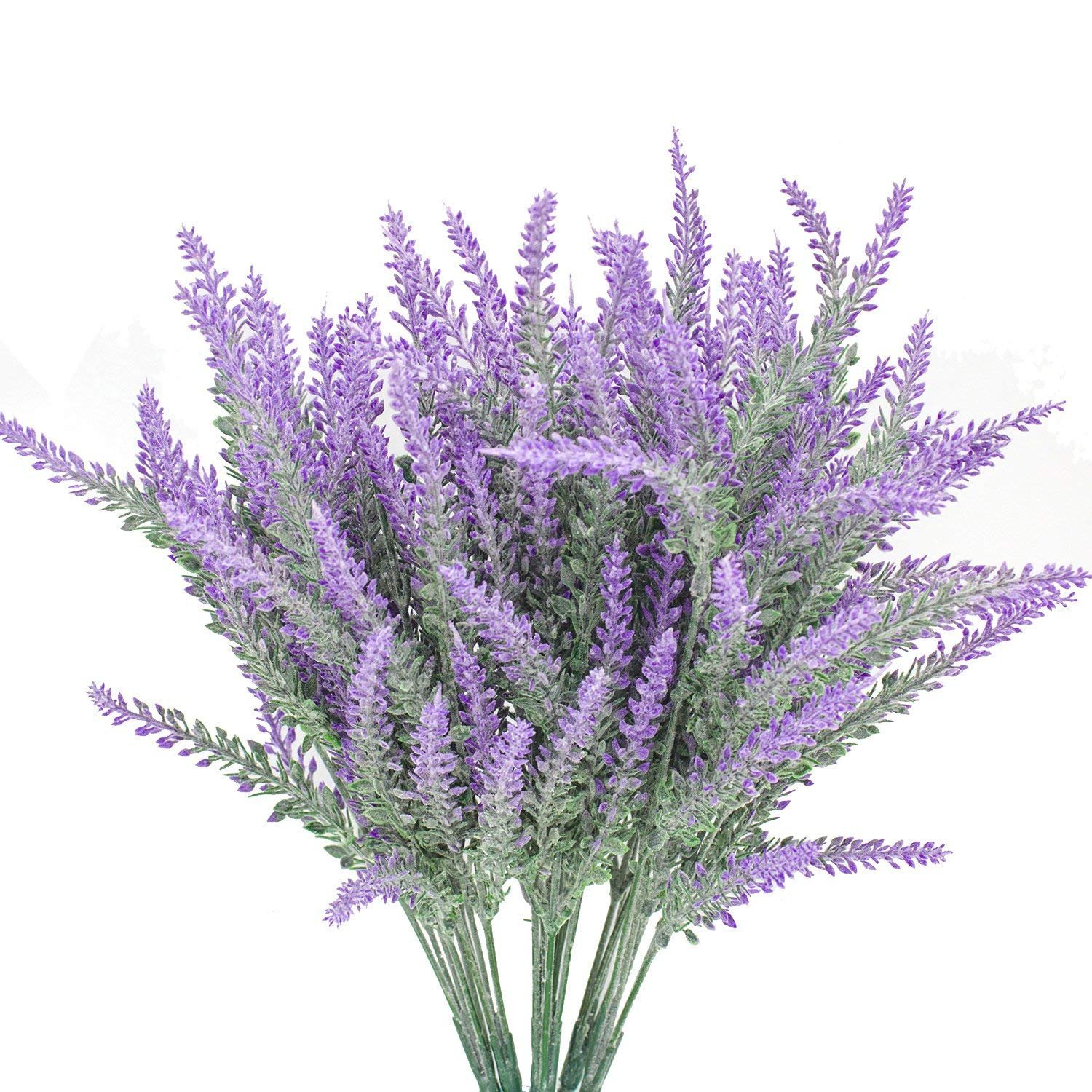 Hoomall 7 Bundles Artificial Lavender Bouquet Fake Lavender Bunch Artificial Plant