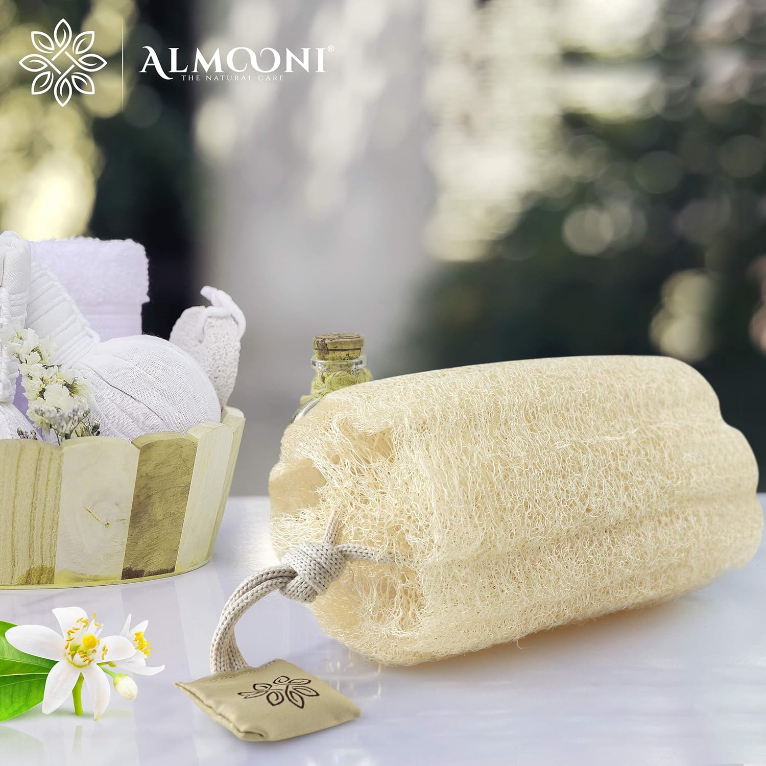 Premium Natural Eco-Friendly Egyptian Shower Loofah Sponge, Large Exfoliating Shower Loofa Body Scrubbers Buff Away Dead Skin for Smoother, More Radiant Appearance (3 lufa Pack): Beauty