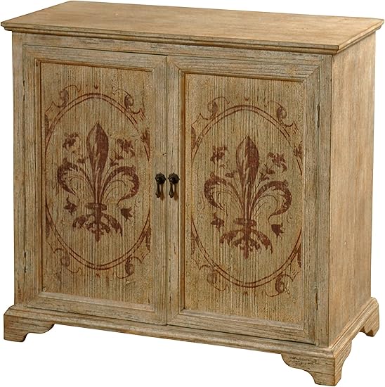 Amazon Com Collective Design Transitional Fleur Di Lis 2 Door