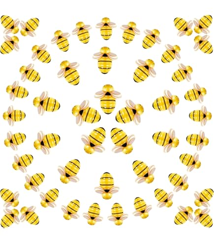 TAXTYHRE 80 Abejas Miniatura De Resina, Decoración Para Jardín En Miniatura, Casa De Muñecas Y Manualidades, Multicolor, 4 Tamaños, Impermeables Y Resistentes