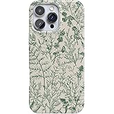Casely iPhone 16 Pro Max Case | Sage Garden | Green Floral | Compatible with MagSafe | Classic Ultra Slim Design