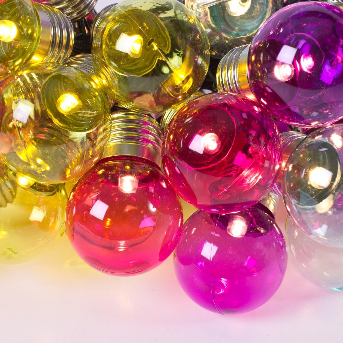 GardenKraft 50 LED Festoon String Lights Outdoor/Mains Powered LEDs/Gardens, Patios, Gazebos, Pubs - Image 3