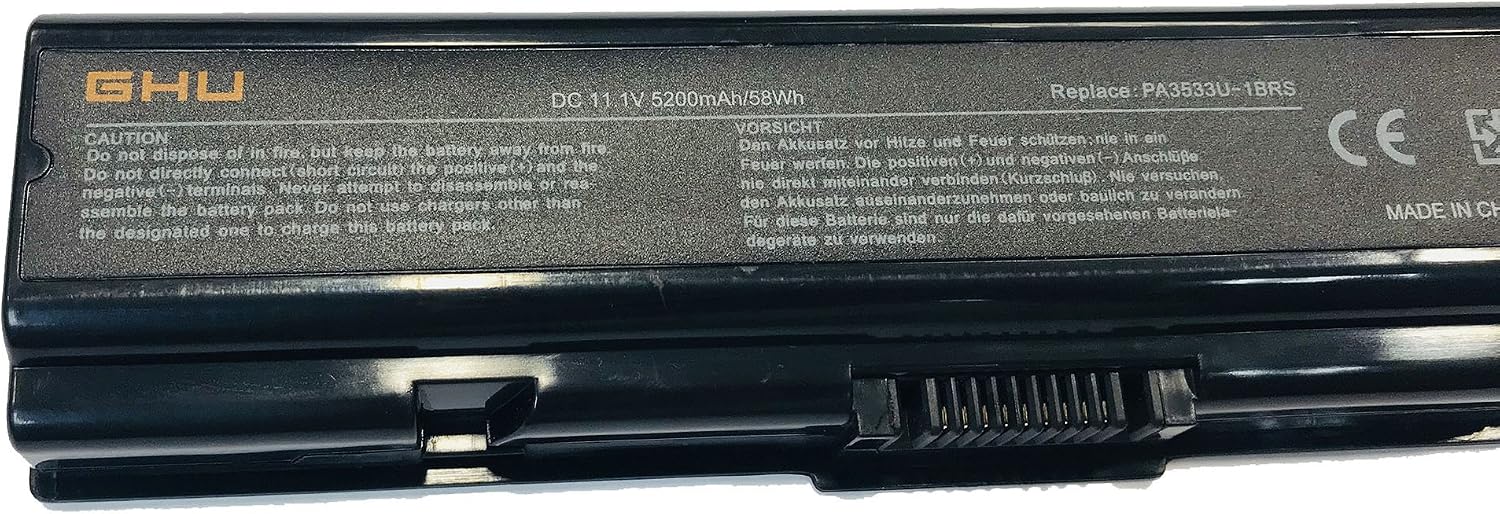 GHU Battery 58 Wh Replacement for PA3533U-1BRS PA3533U-1BAS PA3534U-1BAS PA3534U-1BRS PA3535U-1BAS Compatible with Laptop A200 A205 A210 A215 A300 A305 A355D L200 L305 M200 Pro A200 L300D - Image 4