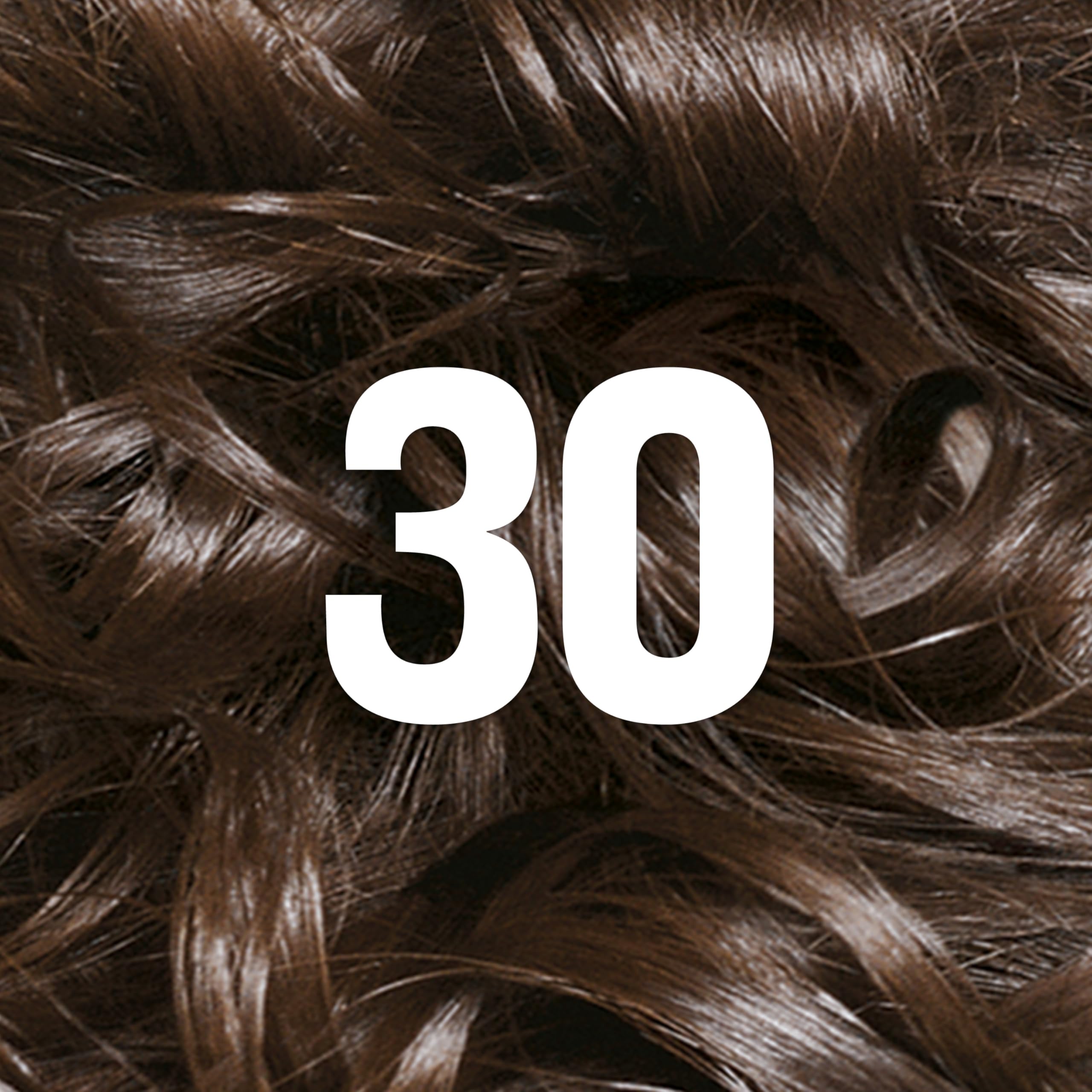 Revlon ColorSilk with Bond Repair Complex, Brown Permanent Hair Color, 100% Gray Coverage, Ammonia Free Hair Dye, Vegan Keratin, 30 Dark Brown (Pack of 3)