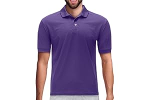 Premium Wear Men's High Moisture Wicking Polo T Shirts