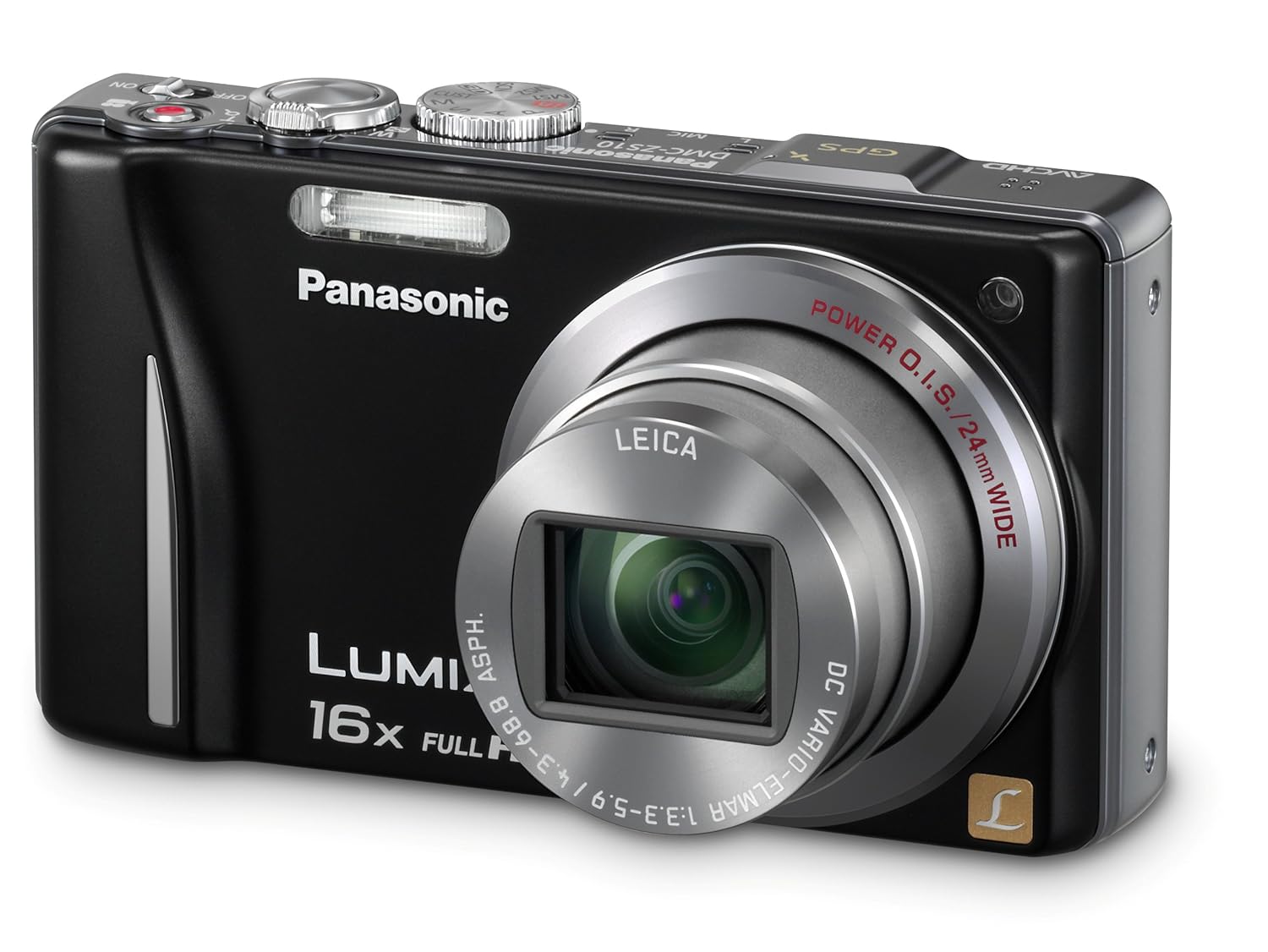 Amazon.com : Panasonic Lumix DMC-ZS10 14.1 MP Digital Camera with 16x Wide  Angle Optical Image Stabilized Zoom and Built-In GPS Function (Black) :  Point And ...