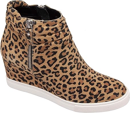 linea paolo leopard wedge