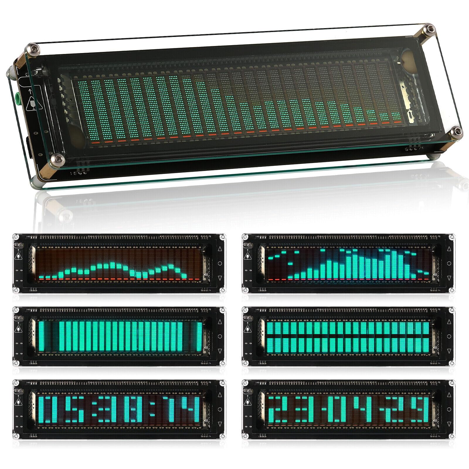 Nobsound AK2515 Music Spectrum Audio 15 Level Indicator VU Meter Screen Amplifier VFD LED Display