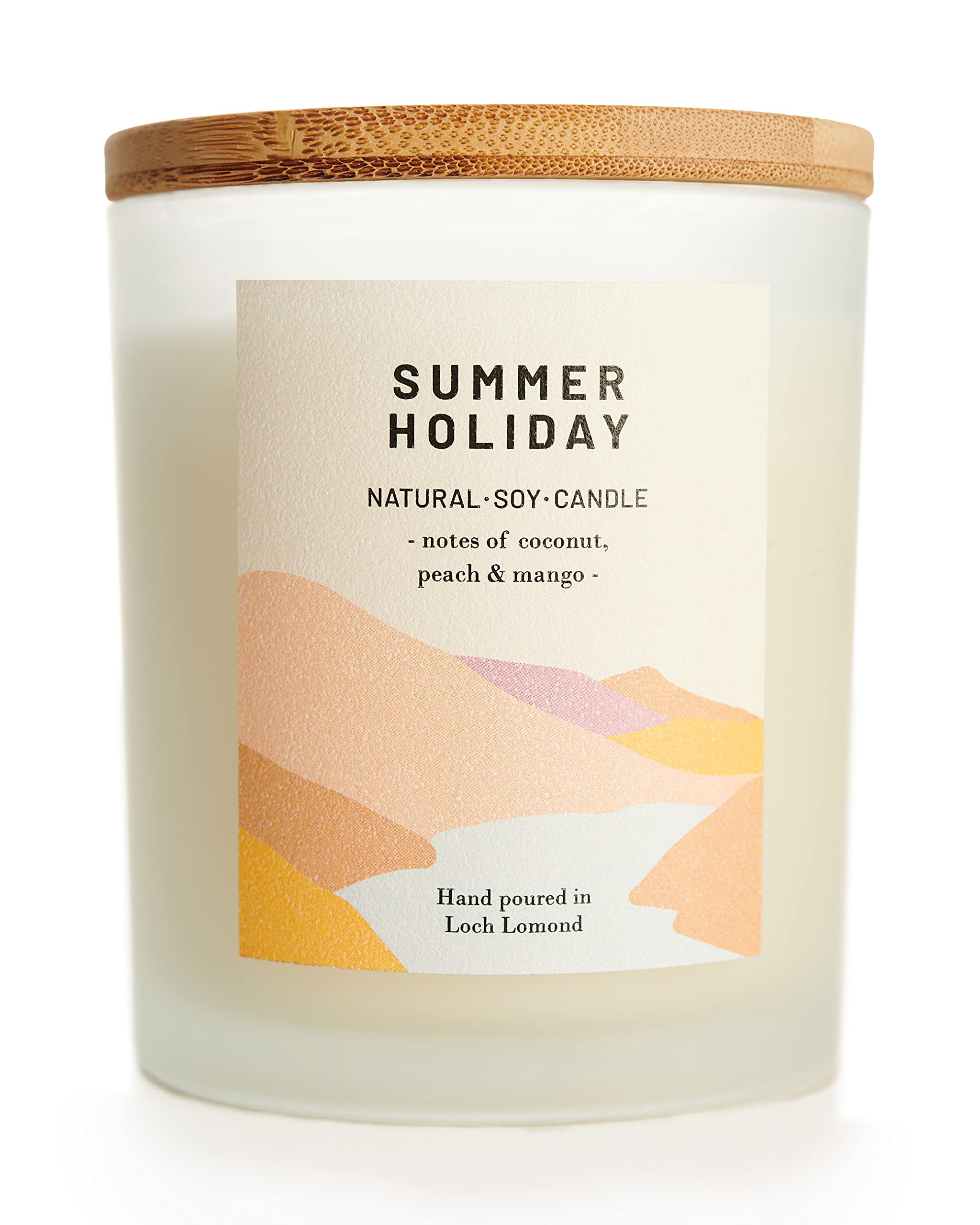 Ocoee House | Luxury Scented Soy Wax Candles. Hand Poured in Loch Lomond, Scotland. Organic & Vegan (+8 Scent Options, x2 Sizes) Summer Holiday, Single Wick - 450g
