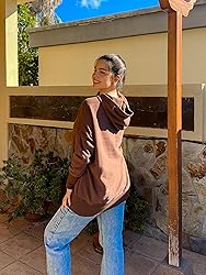 AlvaQ Womens Sweatshirts Button V Neck Fleece