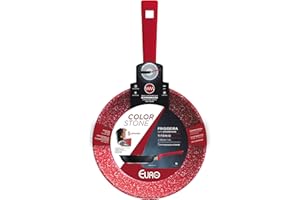 Frigideira 20 cm ColorStone de alumínio com antiaderente Titânio, ALU8204-TI, Euro Home