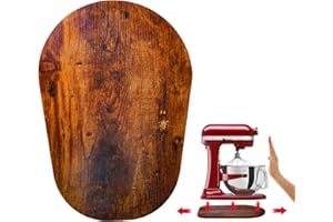 PQPO Wooden Sliding Mat Compatible with KitchenAid 6/7/8 Quart Bowl-Lift Stand Mixer
