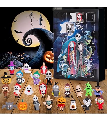 Calendrier De L'Avent Gnomes – 31 Figurines à Collectionner – Halloween Et Noël 2024