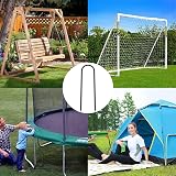 KeFanta Trampoline Ground Stakes 4 Pack Heavy Duty U Shaped Anchors 8mm view 7