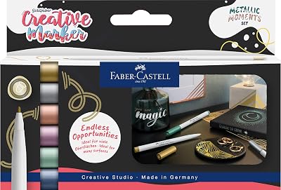 - 6 Marcadores Goldfaber Creative Metallic Moments