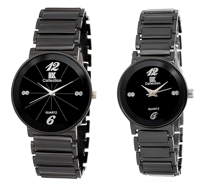 Analogue Black Dial Watch for Men and Women