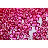 Angzhia 2000 pcs/Pack Wedding Table Scatter Confetti Crystals Acrylic Diamonds 8 mm Rhinestones for Wedding, Bridal Shower, Vase Beads Decorations (8mm, Rose red)