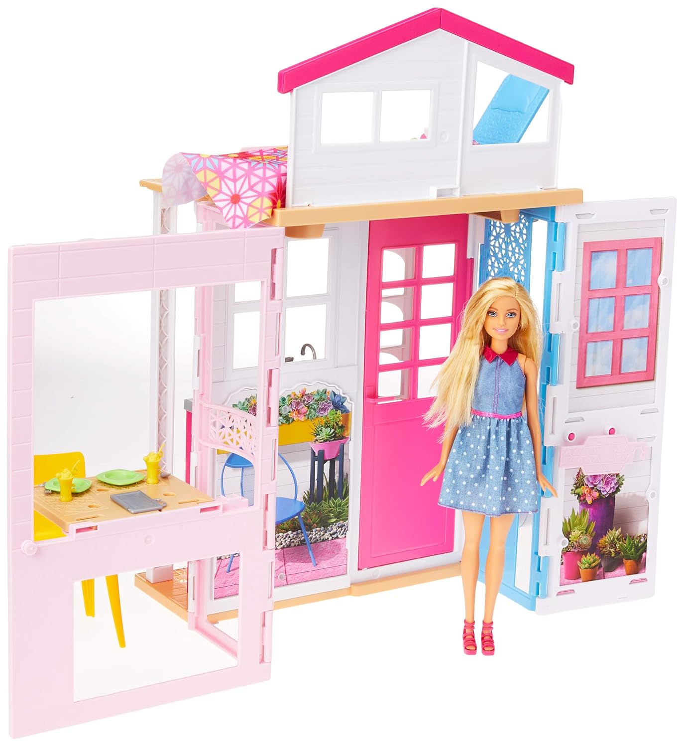 Buy Barbie 2 Story House And Doll Multi Color Online At Low
