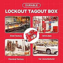 BULANGDI Lockout Tagout Lock Box Portable Loto Box