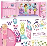 Imagimake Magnetic Dress-Up Princess Play Studio with 10 Dresses 20 Accessories view 2