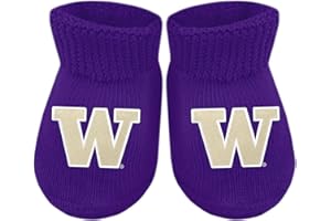 Creative Knitwear College Baby Bootie Sock - Team Logo, Multiple Colors, for Boys & Girls (Newborn - 6 Months)