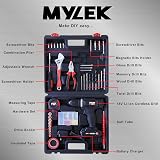 MYLEK Cordless Drill Set 18V 90-Piece Tool Kit with 1500mAh Battery Case view 2