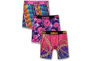 PSD Boys Boxer Briefs – Luxury 3-Pack, Comfortable Breathable Underwear for Boys, Small
