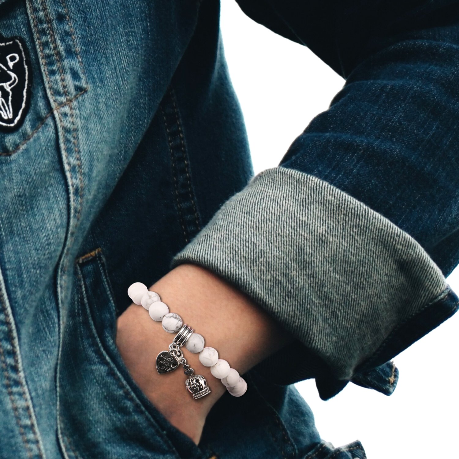 Beads Bracelet,UHIBROS Crown with \