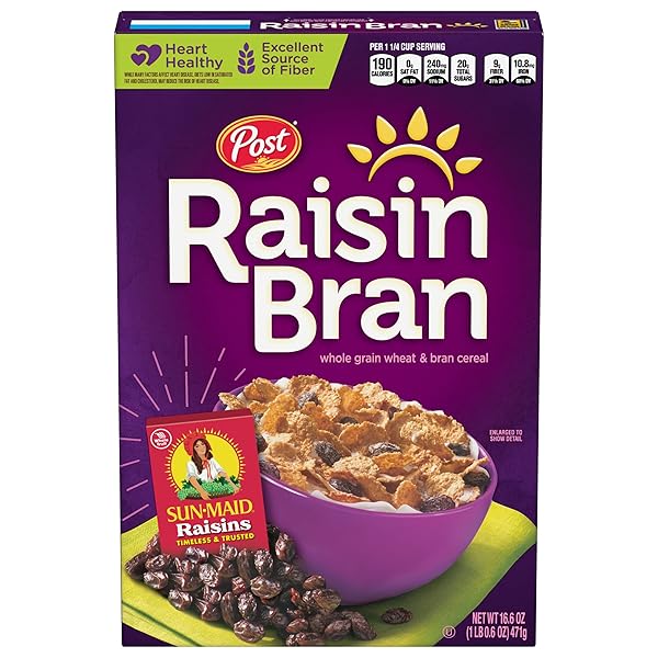 POST RAISIN BRAN®, WHOLE GRAIN WHEAT & BRAN...