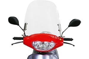 MMG Scooter Windshield 3 millimeters Clear Plastic Acrylic comes with mounting hardware