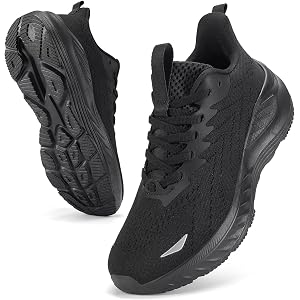 ZXVX Women's Slip On Walking Shoes Wide Cushion Running Tennis Shoes with Arch Support Insole, Non Slip Sole for Nursing Work