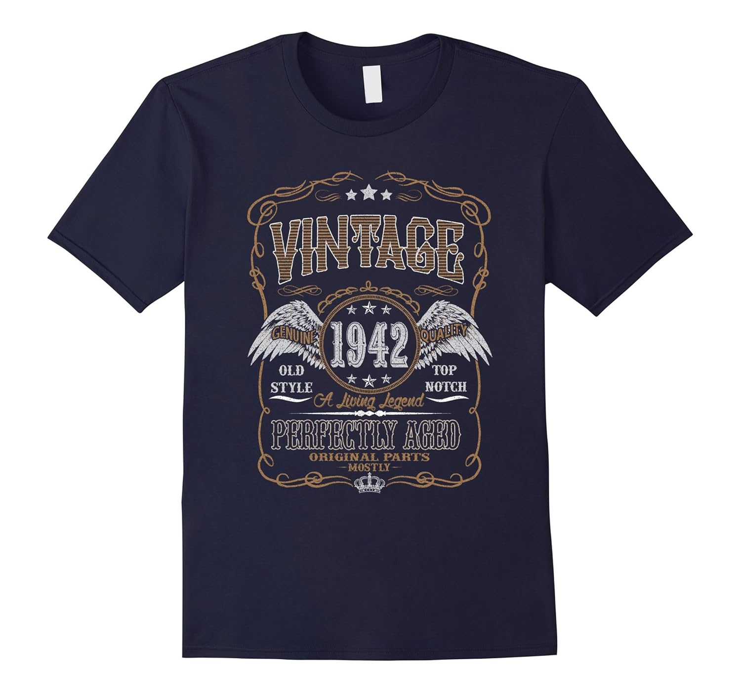 75th Birthday Gift TShirt Vintage 1942 - 75 Years Old Shirt-ANZ