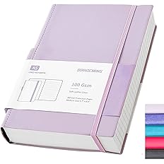 996DEMING Lined Journals Notebook for Writing Women - 360 Pages,A5 College Ruled 100gsm Lined Paper,Diary,Note Books for Note