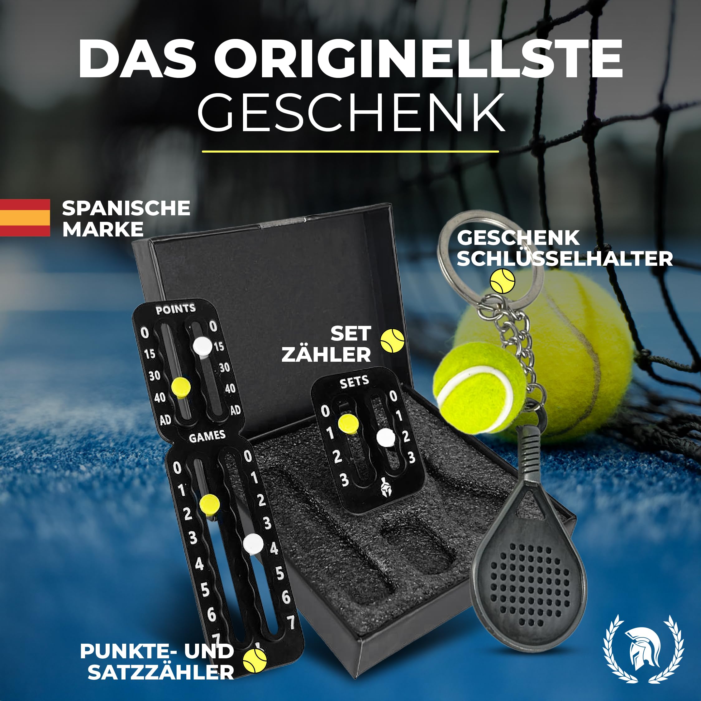 GLADIATOR PADEL - ZÄHLTAFEL FÜR Tennis und Padel-Tennis selbst Trainer-Tennis Training-Tennis zubehör-Padel-Paddle Tennis-padle Tennis schläger-Tennis Gadget-Tennis Training-Tenis- Padel 6