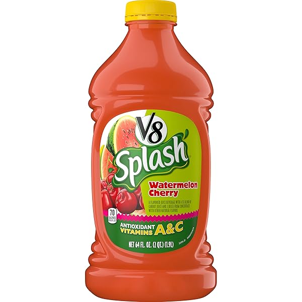 V8 SPLASH WATERMELON CHERRY, 64 OZ. BOTTLE