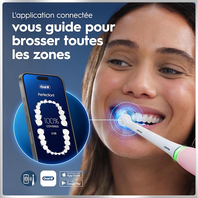 Brosse à Dents Electrique iO 6 avec 1 Brossette de Rechange, Rose