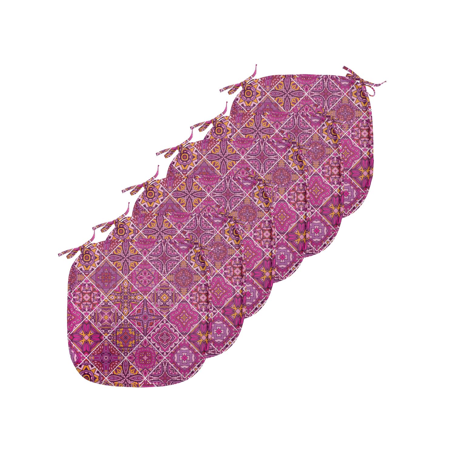 Ambesonne Moroccan Chair Seating Cushion Set of