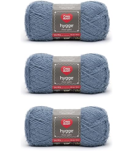 Red Heart Hygge Cloud Yarn - 3 Pack Of 227g/8oz - Acrylic Nylon Blend 5 Bulky 212 Yards Knitting Crochet
