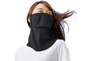 YAKeNU UV CUT MASK UV Sun Protection mask for face-Neck "Yake-nu Standard" (560 Black)