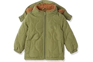 Amazon Essentials Unisex Kids and Toddlers' Recycled Polyester Sherpa Lined Quilted Jacket (Previously Amazon Aware)