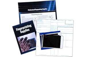 Crime Scene FD-258 Fingerprint Kit: Five Cards, Ink and Directions for use (Full)