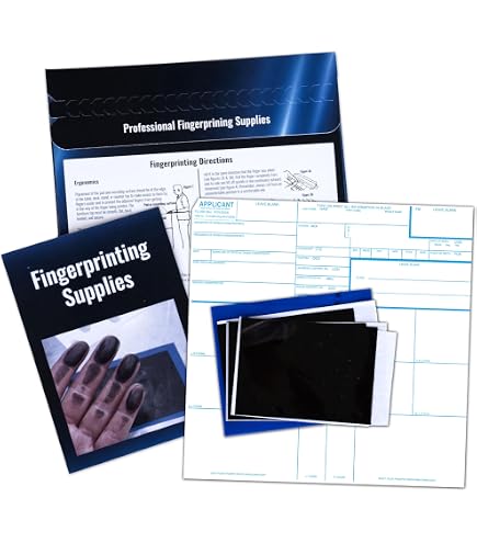 Firearm Application Fingerprint Cards ATF FD-258 Fingerprint Kit With ...