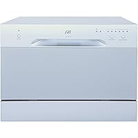 SPT SD-2213S ENERGY STAR Compact Countertop Dishwasher - Portable Dishwasher with Stainless Steel Interior and 6 Place…
